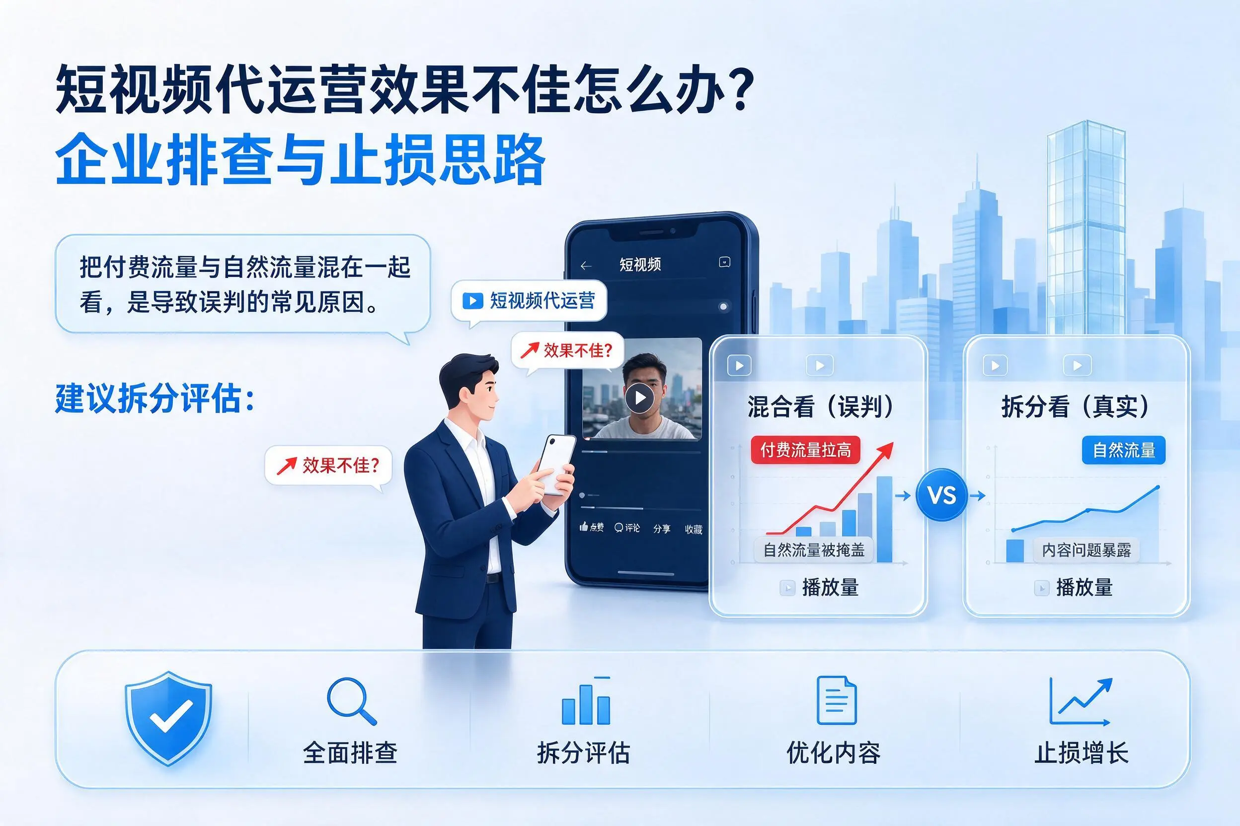 短视频代运营效果不佳怎么办？安顺企业排查与止损思路