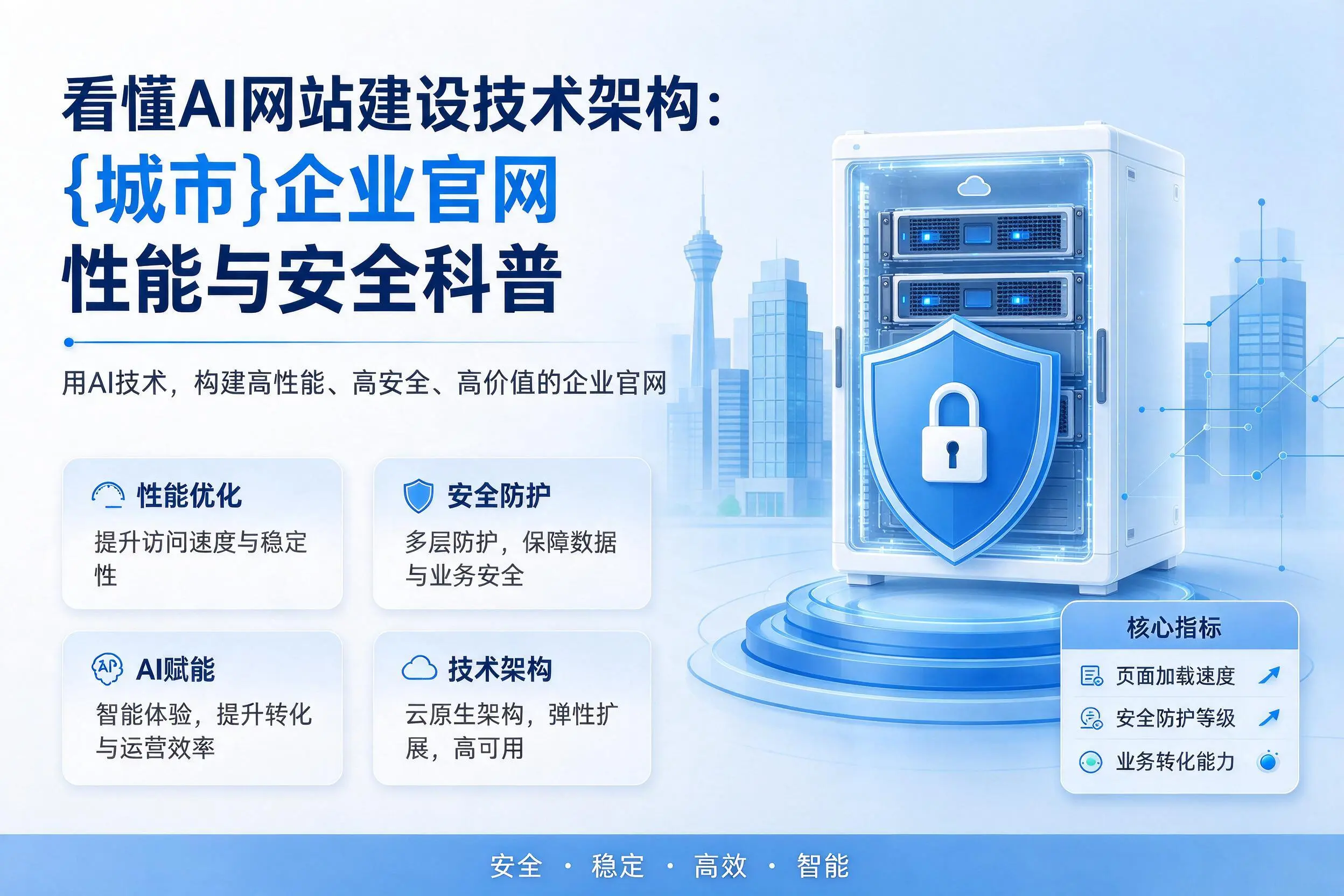 看懂AI网站建设技术架构:安顺企业官网性能与安全科普