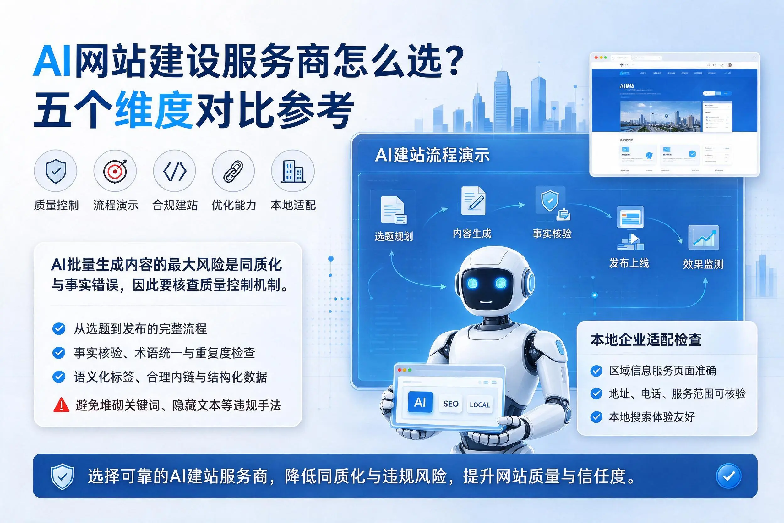 安顺AI网站建设服务商怎么选？五个维度对比参考
